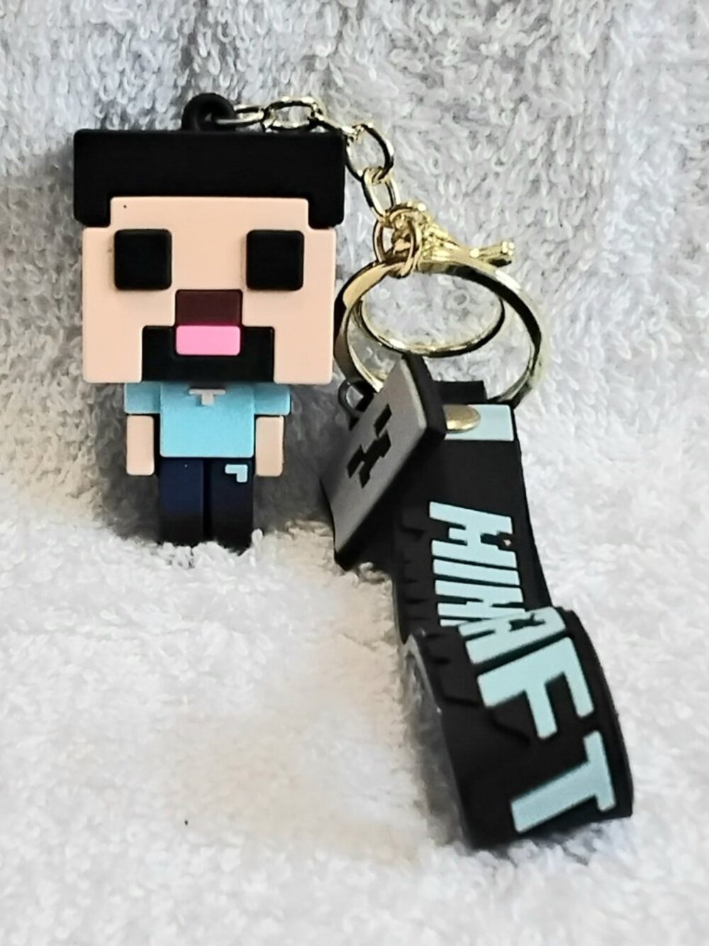 2/$20 3D Silicone Minecraft Keychain made of Very Durable Rubber!!